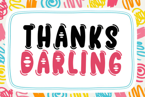 Color Child Font PNG with transparent background - Preview 4