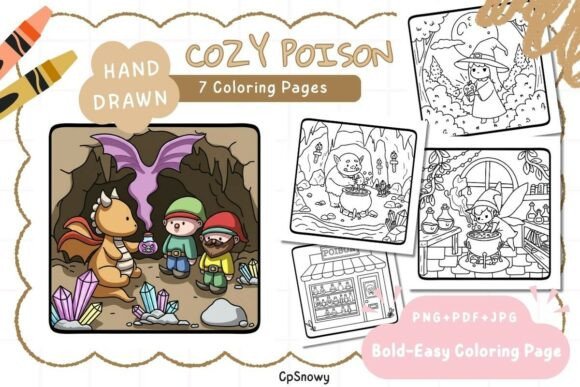 Cozy Poison - Cute Coloring Pages