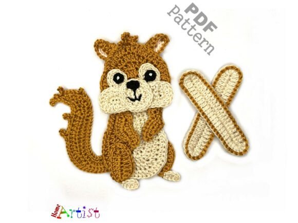 Crochet Alphabet X Xeruse Pattern