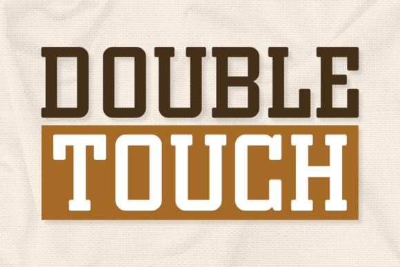 Double Touch Fonts