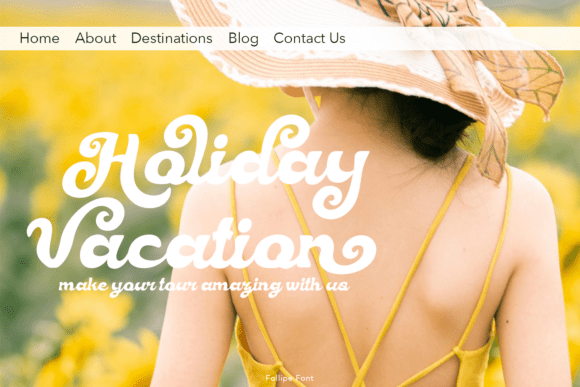 Follipe Font PNG with transparent background - Preview 6