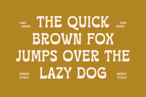 Gouder Font PNG with transparent background - Preview 5
