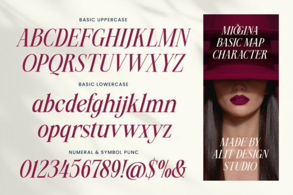 Miogina Font PNG with transparent background - Preview 5