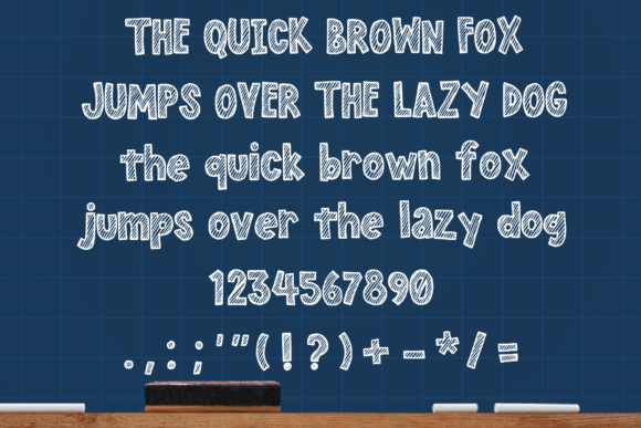 Nexa Chalk Font PNG with transparent background - Preview 3