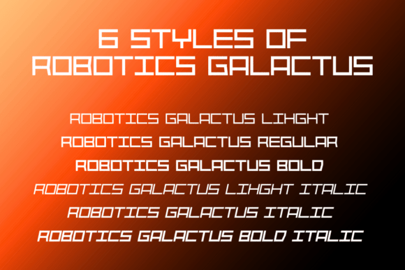 Robotics Galactus Font PNG with transparent background - Preview 1