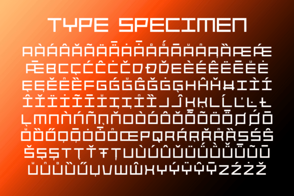 Robotics Galactus Font PNG with transparent background - Preview 2