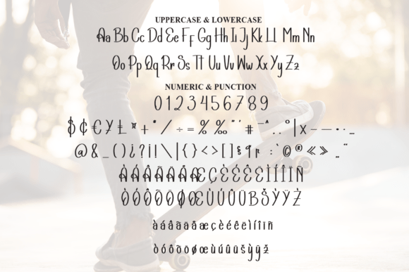 Skating Font PNG with transparent background - Preview 6