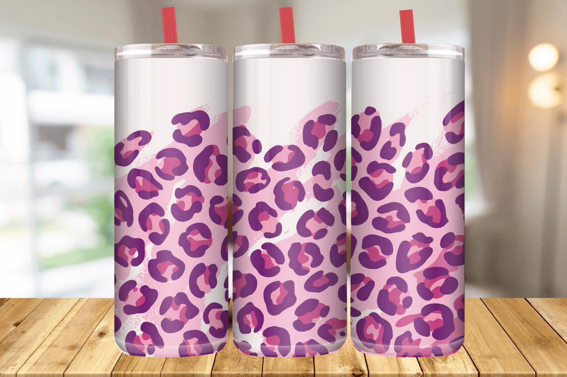 20oz Leopard Glitter Tumbler Graphic by Magic Creative · Creative Fabrica