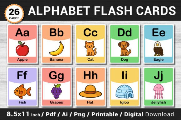 Alphabet Flashcards for Kids