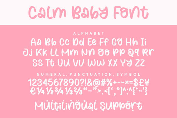 Calm Baby Font - Preview 6