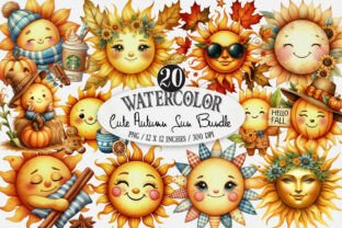 Cute Autumn Sun Clipart Graphic by designking · Creative Fabrica