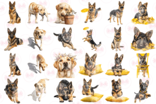 Dogs Clipart Bundle Graphic by Markicha Art · Creative Fabrica