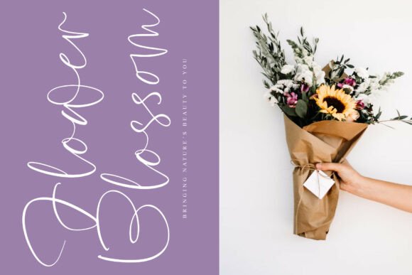 Flower Blossom Font - Preview 4