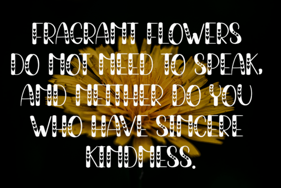 Flowers Font - Preview 2