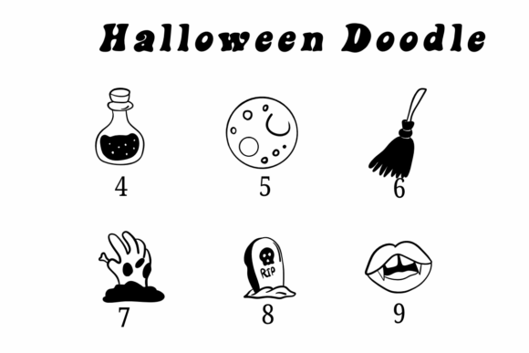 Halloween Doodle Font - Preview 3