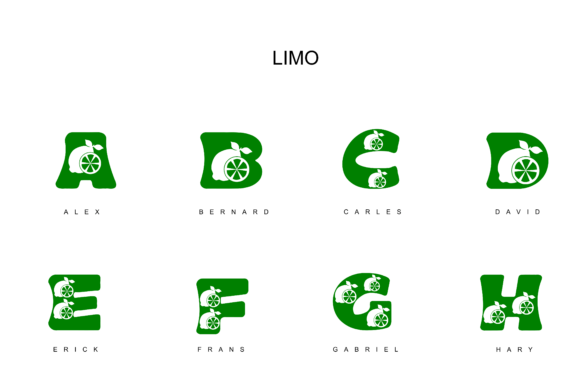 Limo Font PNG with transparent background - Preview 2