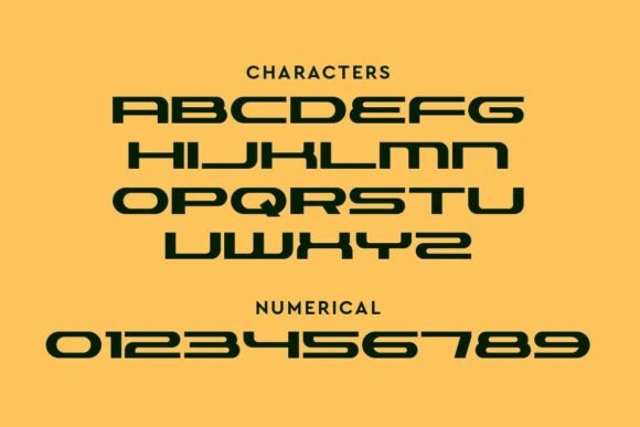 Powero Font PNG with transparent background - Preview 1