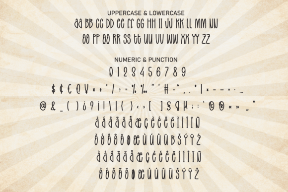 Retro Alphabet Font PNG with transparent background - Preview 6
