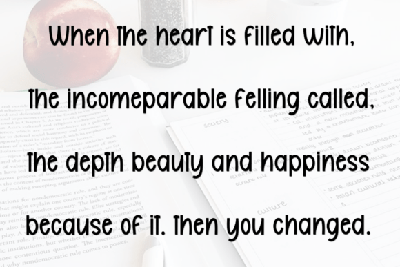 School Dream Font PNG with transparent background - Preview 6