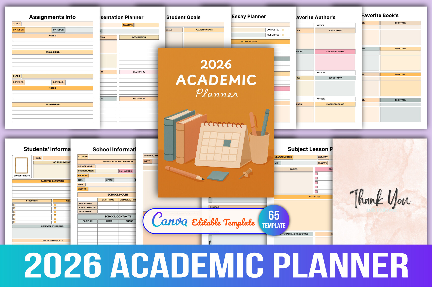 2026 Academic Planner Graphic by KDPMart · Creative Fabrica