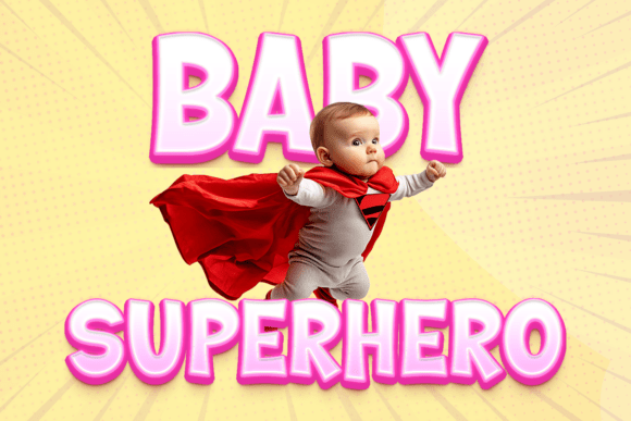 Baby Proud Font PNG with transparent background - Preview 1