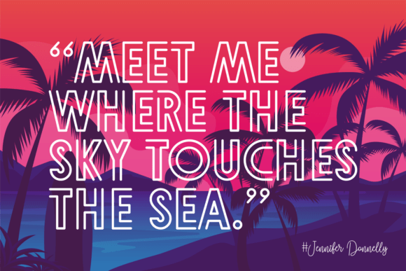 Beach Mood Font PNG with transparent background - Preview 2