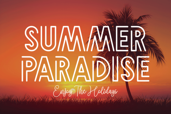 Beach Mood Font PNG with transparent background - Preview 3