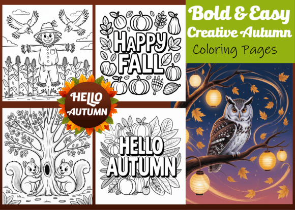 Bold & Easy Creative Autumn Color Pages