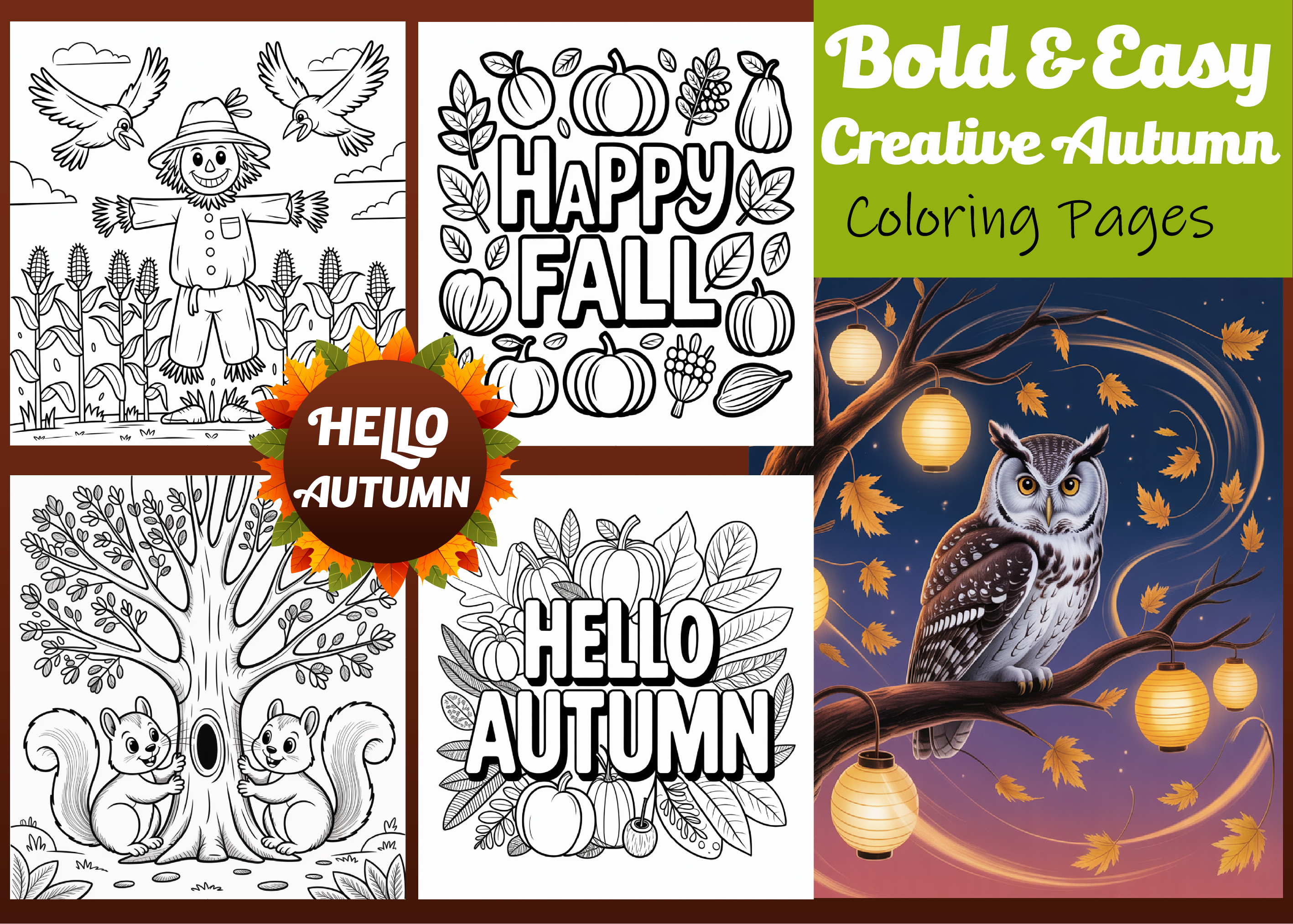 Bold & Easy Creative Autumn Color Pages