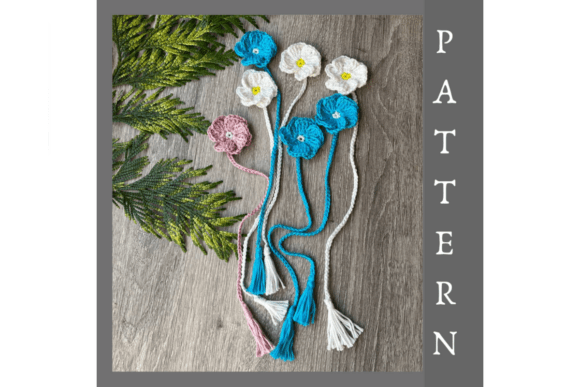 Crochet Flower Bookmark Easy Pattern