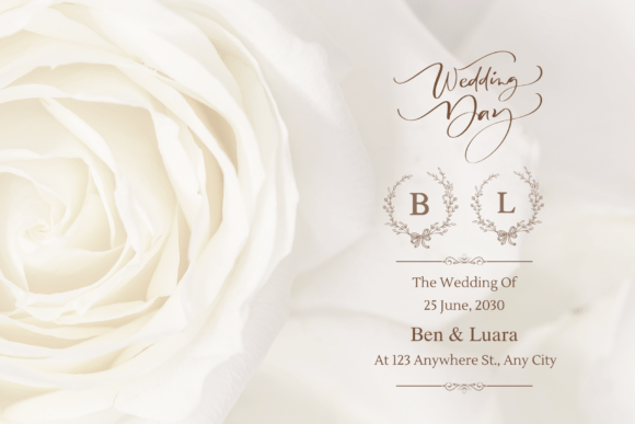 Floral Ribbon Font PNG with transparent background - Preview 1