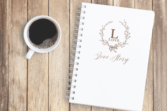 Floral Ribbon Font PNG with transparent background - Preview 6