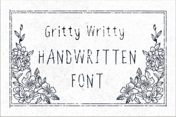 Gritty Writty Font - Preview 2