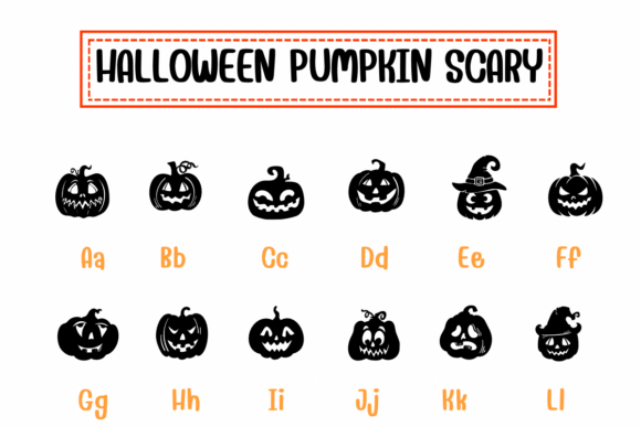 Halloween Pumpkin Scary Font - Preview 1