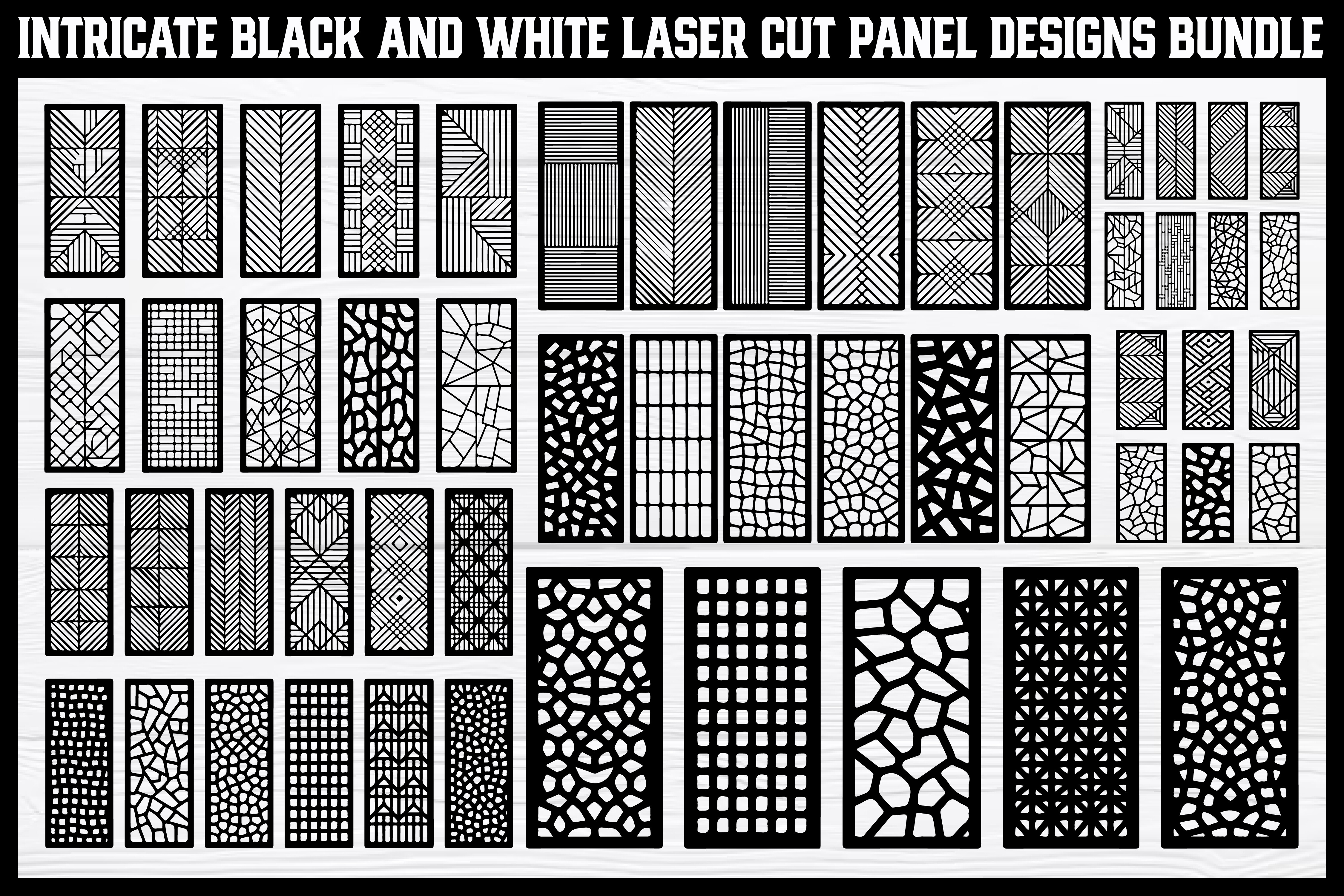 Intricate Laser Cut Panel Vector Bundle