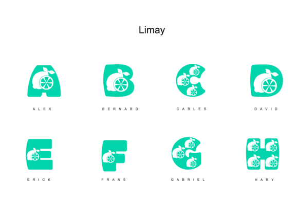 Limay Font PNG with transparent background - Preview 2