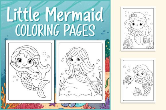 Little Mermaid Coloring Pages for Kids