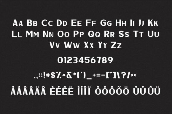 Outlaw Font PNG with transparent background - Preview 1