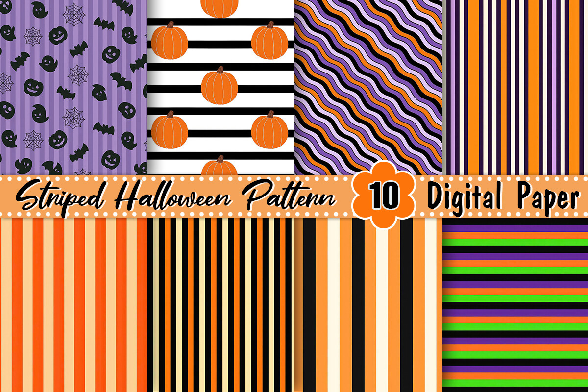 Striped Halloween Pattern