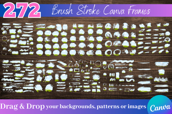 272 bleach and brush effect Canva frame templates
