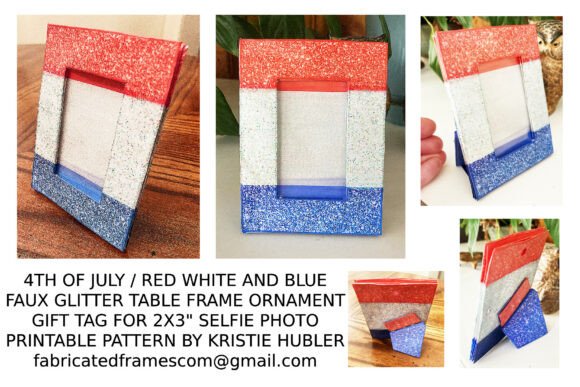 4th of July Frame Tag Selfie Photo Craft