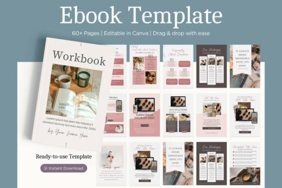 60+ Pages EBook Template in Canva
