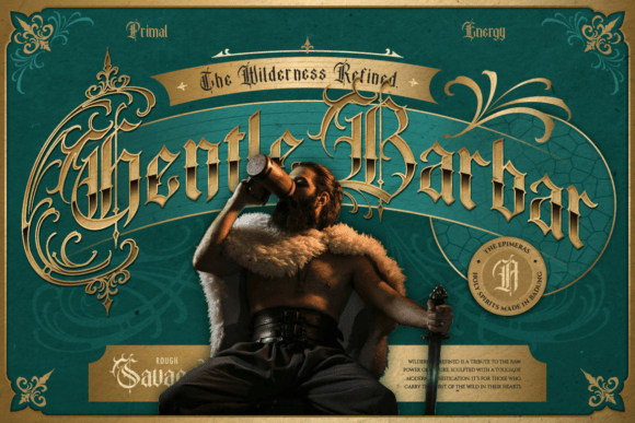 Brotheric Font PNG with transparent background - Preview 2