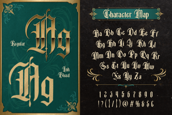Brotheric Font PNG with transparent background - Preview 4