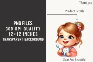 Cute Baby Girl PNG Cliparts Graphic by daily.arts · Creative Fabrica