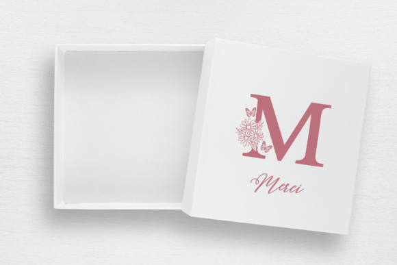 Daisy Butterfly Font PNG with transparent background - Preview 2