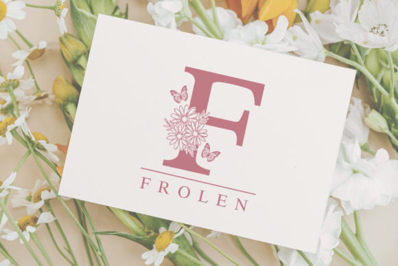Daisy Butterfly Font PNG with transparent background - Preview 3