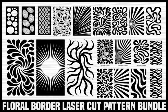 Floral Pattern Laser-Cut Nail Art Stencil
