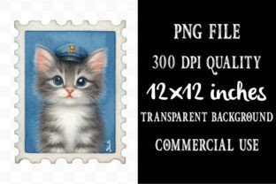Funny Dog and Cat Postage Stamps Graphic by designking · Creative Fabrica