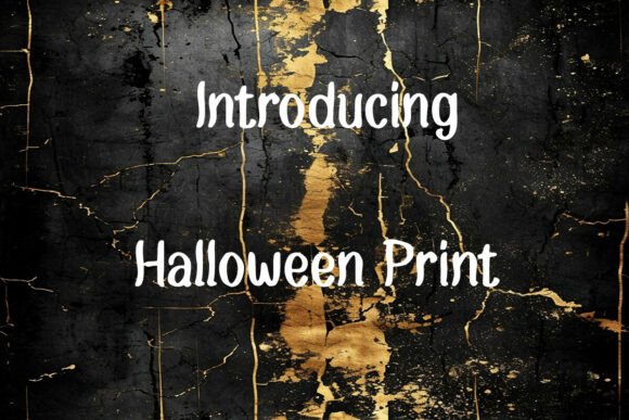 Halloween Print Font font preview - 1